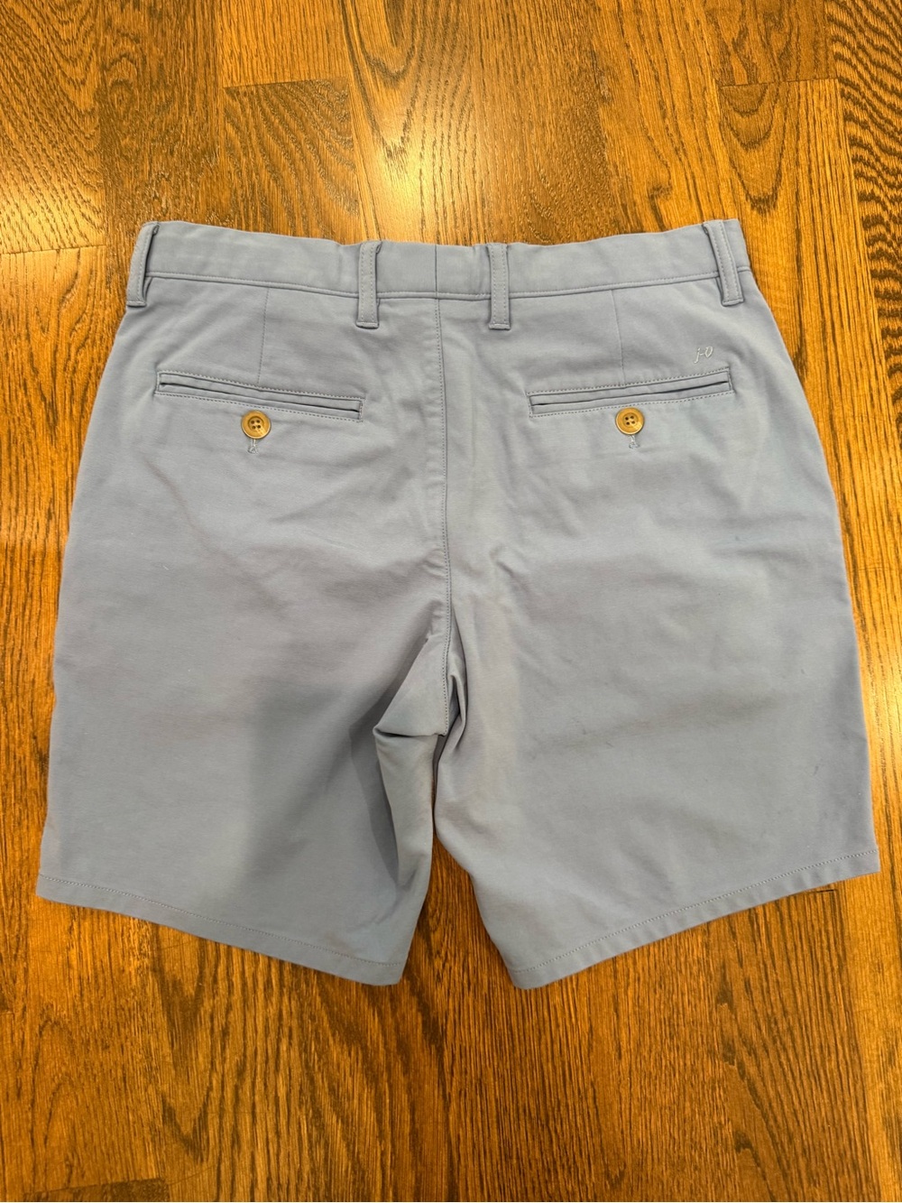 johnnie-O Light Blue Flat Front Chino Shorts